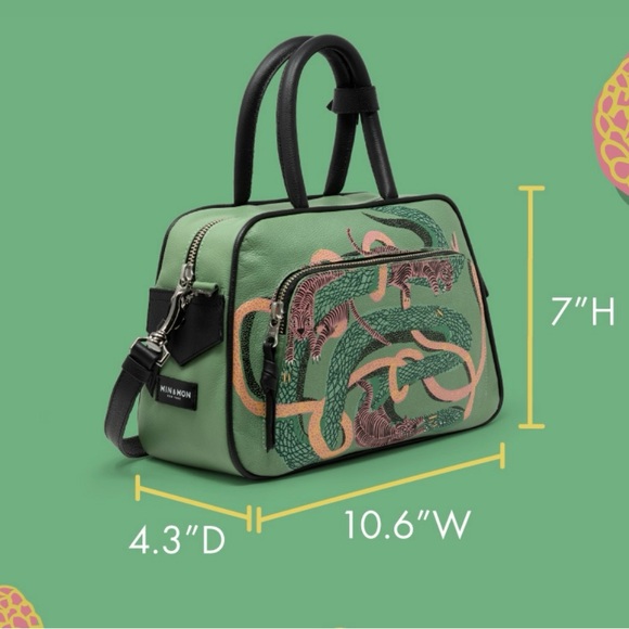 Min & Mon medium Marino crossbody bag snake and tiger print - Picture 9 of 9